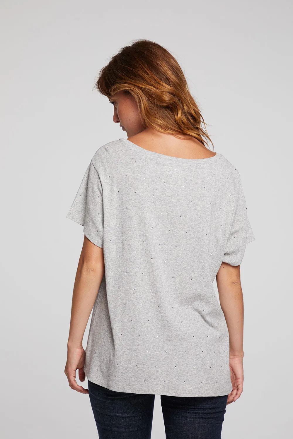 Hyacinth Heather Grey Tee sold by Chaser product image thumbnail 2