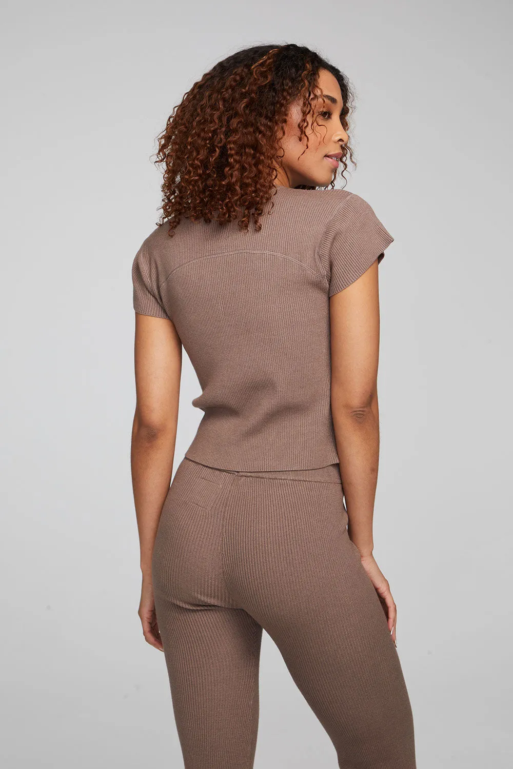 Nahal Deep Taupe Tee sold by Chaser product image thumbnail 2