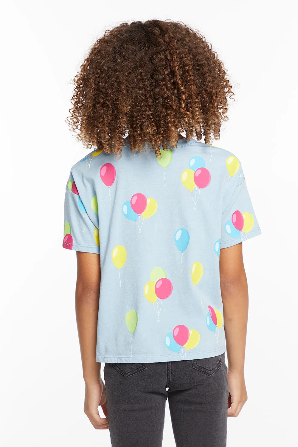 Party Balloons Girls Tee sold by Chaser product image thumbnail 3
