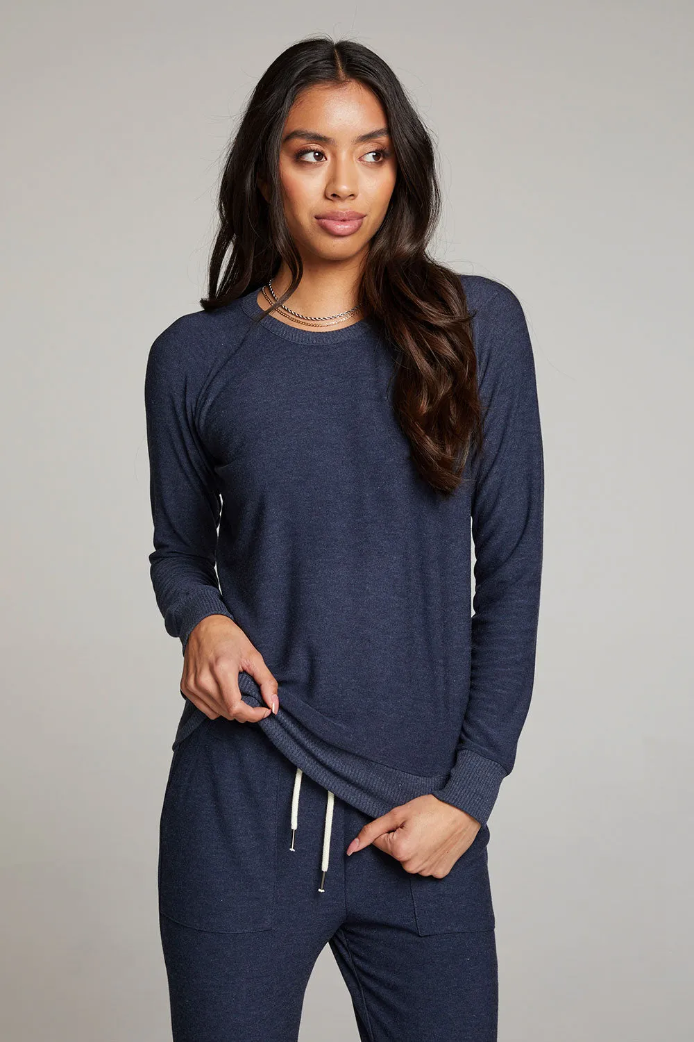 Canopy Long Sleeve Raglan Pullover sold by Chaser