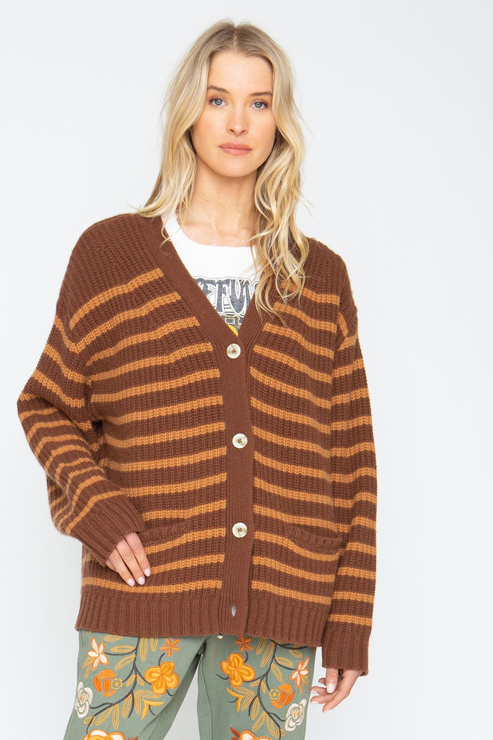 Grandpa Cardigan - Brown Beige sold by Chaser