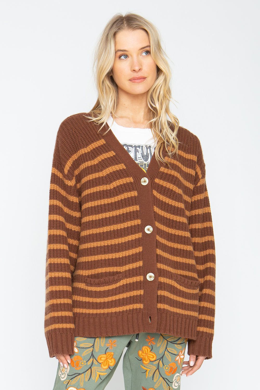 Grandpa Cardigan - Brown Beige sold by Chaser product image thumbnail 3