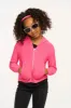 Puffy Flamingo Pink Cozy Knit Zip Up Hoodie sold by Chaser
