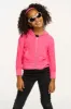 Puffy Flamingo Pink Cozy Knit Zip Up Hoodie sold by Chaser