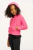 Puffy Flamingo Pink Cozy Knit Zip Up Hoodie sold by Chaser