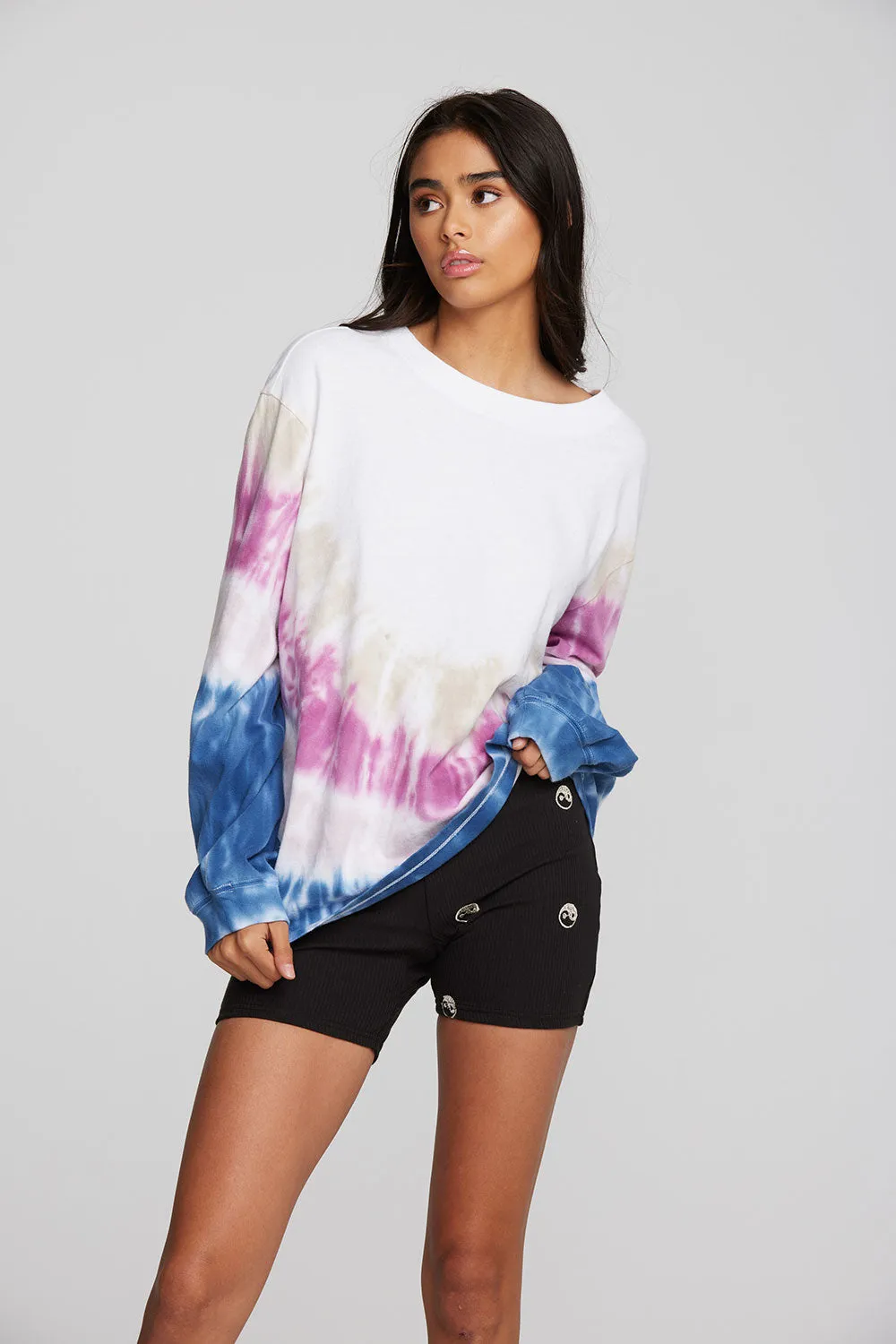 Coast Cotton Jersey Long Sleeve Tee with Blousant Sleeves And Rib sold by Chaser