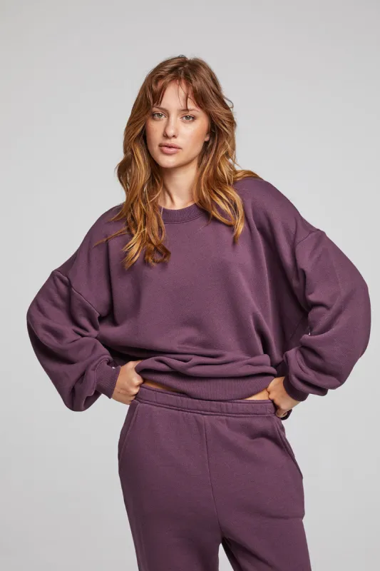 Casbah Plum Perfect Pullover sold by Chaser