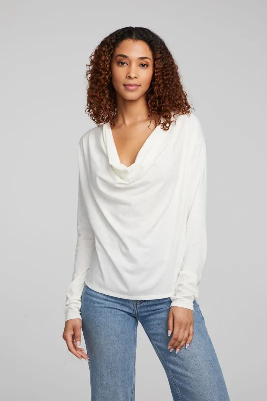 Mela Bright White Long Sleeve sold by Chaser