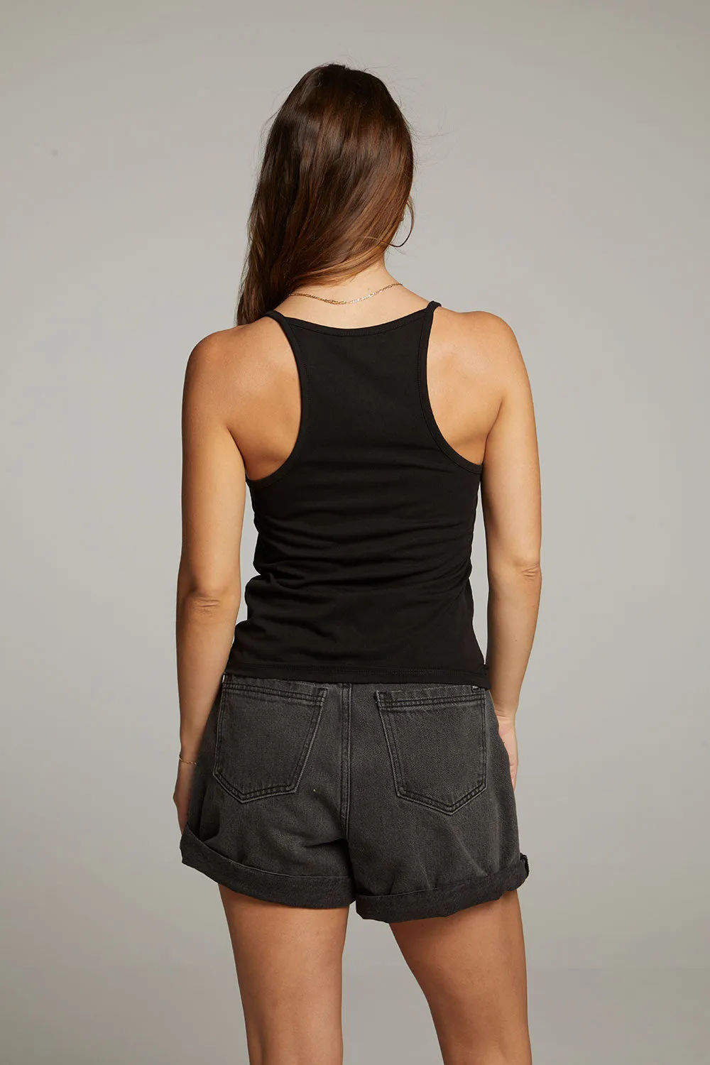 Emma Black Tank Top sold by Chaser product image thumbnail 5
