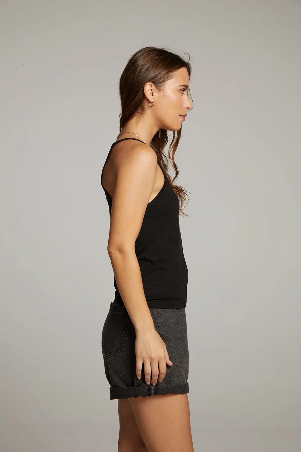 Emma Black Tank Top sold by Chaser product image thumbnail 4