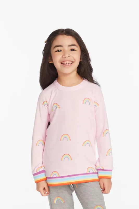 All Over Rainbow Girls Pullover sold by Chaser