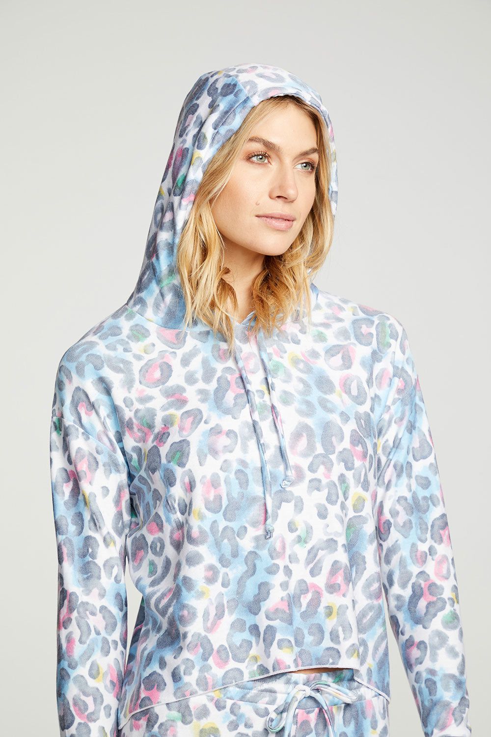 Painterly Leopard Hoodie sold by Chaser product image thumbnail 2