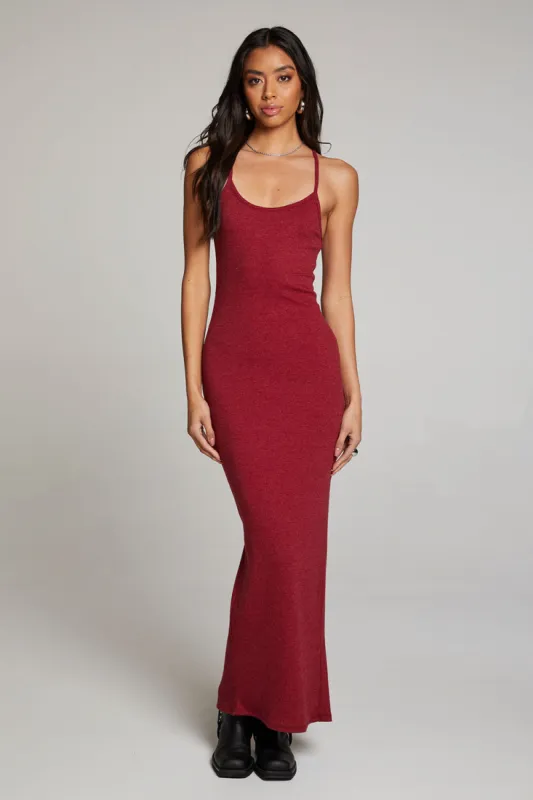 Emma Blood Red Maxi Dress sold by Chaser