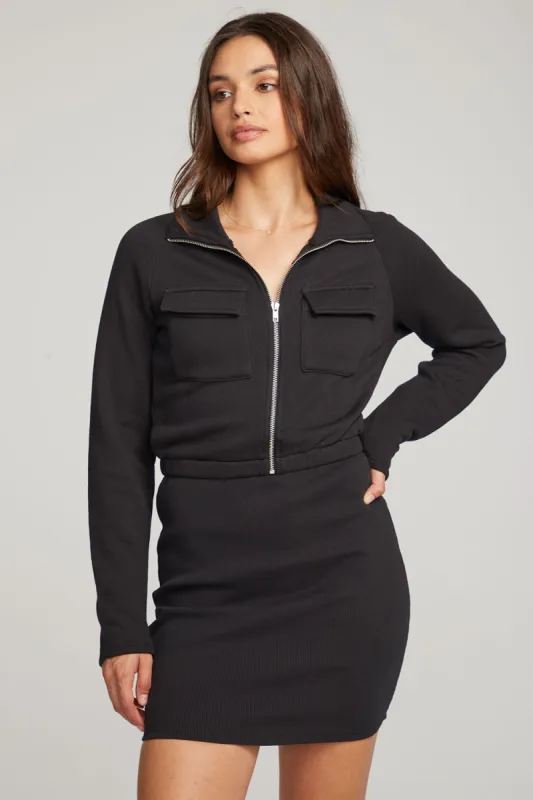 River Licorice Mini Dress sold by Chaser