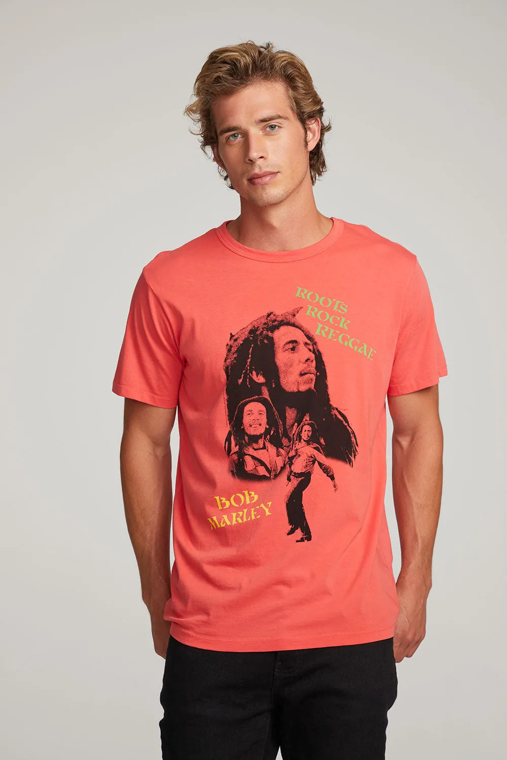 Bob Marley Roots Rock Reggae Mens Tee sold by Chaser product image thumbnail 3