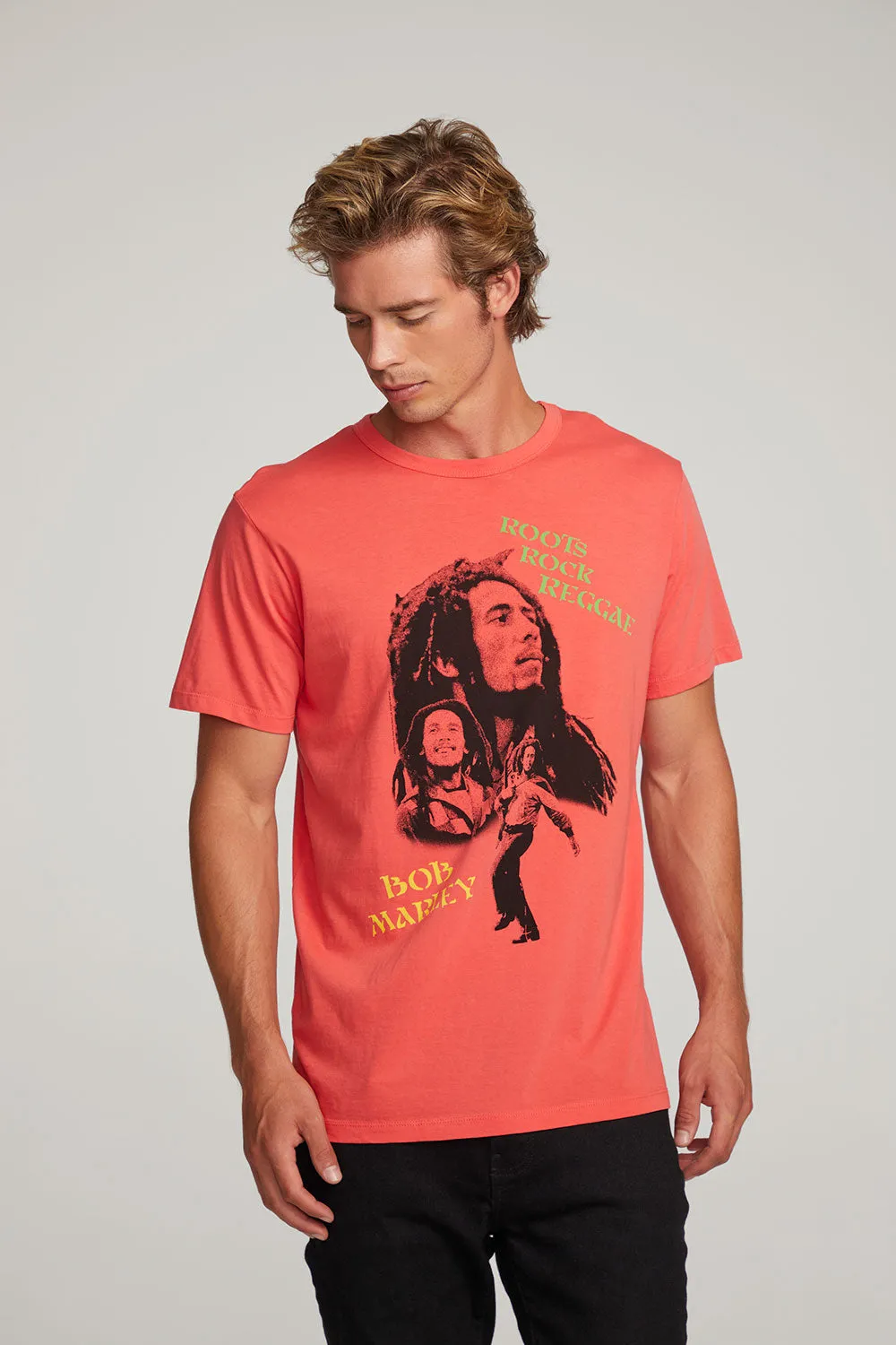 Bob Marley Roots Rock Reggae Mens Tee sold by Chaser product image thumbnail 2
