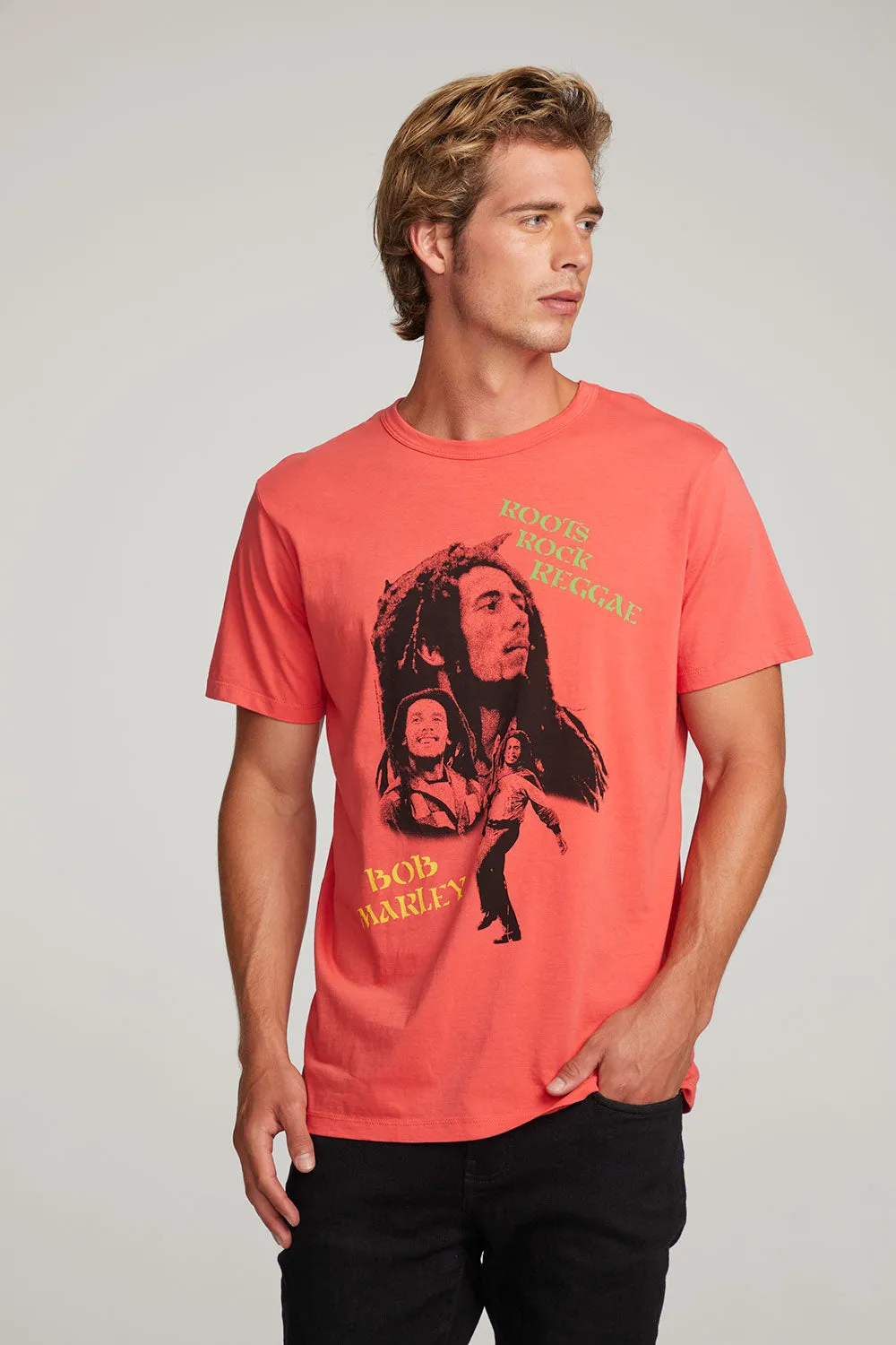 Bob Marley Roots Rock Reggae Mens Tee sold by Chaser