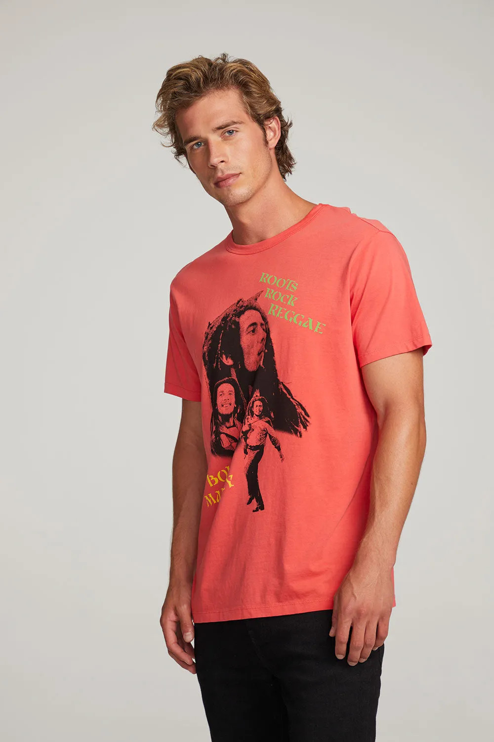 Bob Marley Roots Rock Reggae Mens Tee sold by Chaser product image thumbnail 4