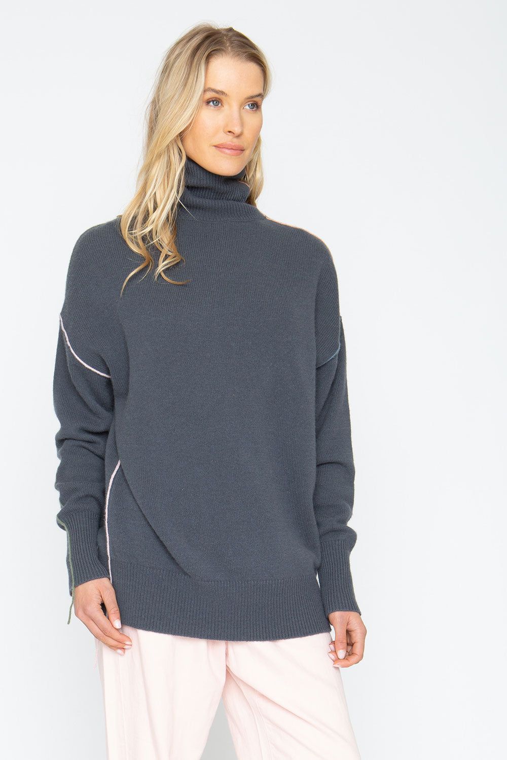 Turtle Sweater - Charbon sold by Chaser product image thumbnail 5