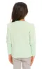 Semi Cropped Hi Lo Mock Neck Puff Sleeve Pullover sold by Chaser