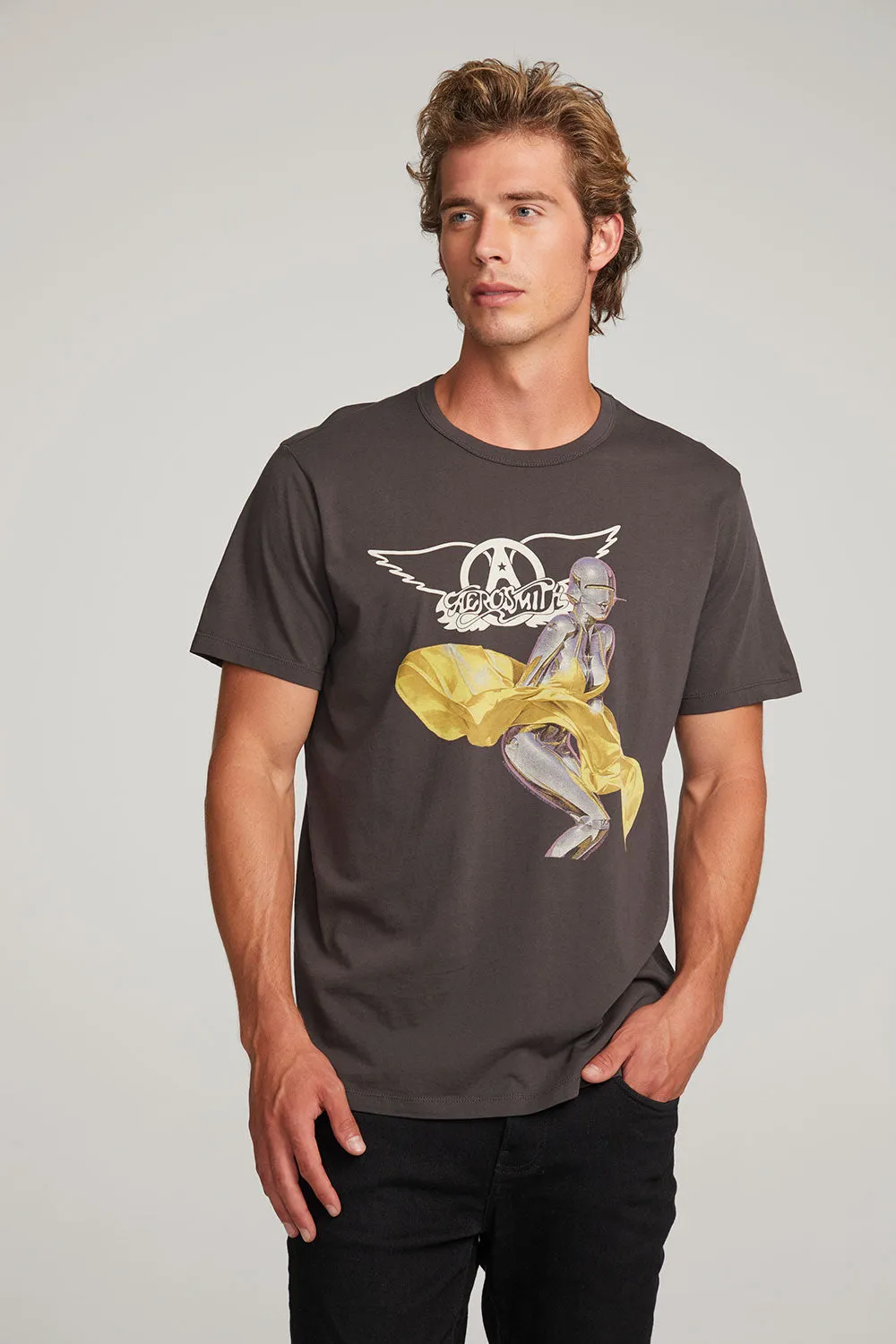 Aerosmith Just Push Play Mens Tee sold by Chaser