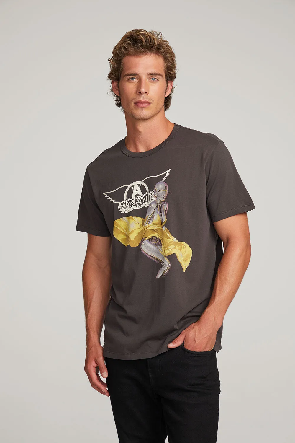 Aerosmith Just Push Play Mens Tee sold by Chaser product image thumbnail 2