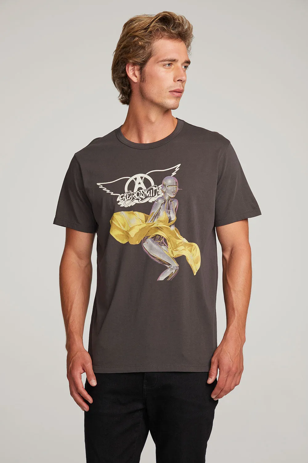 Aerosmith Just Push Play Mens Tee sold by Chaser product image thumbnail 3
