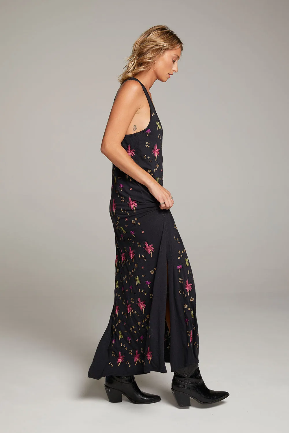Manatee Night Palm Maxi Dress sold by Chaser product image thumbnail 5