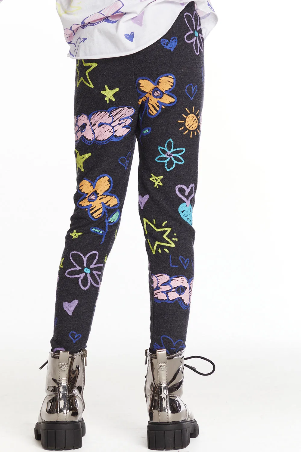 Peace & Love Girls Cozy Knit Classic Legging sold by Chaser product image thumbnail 3