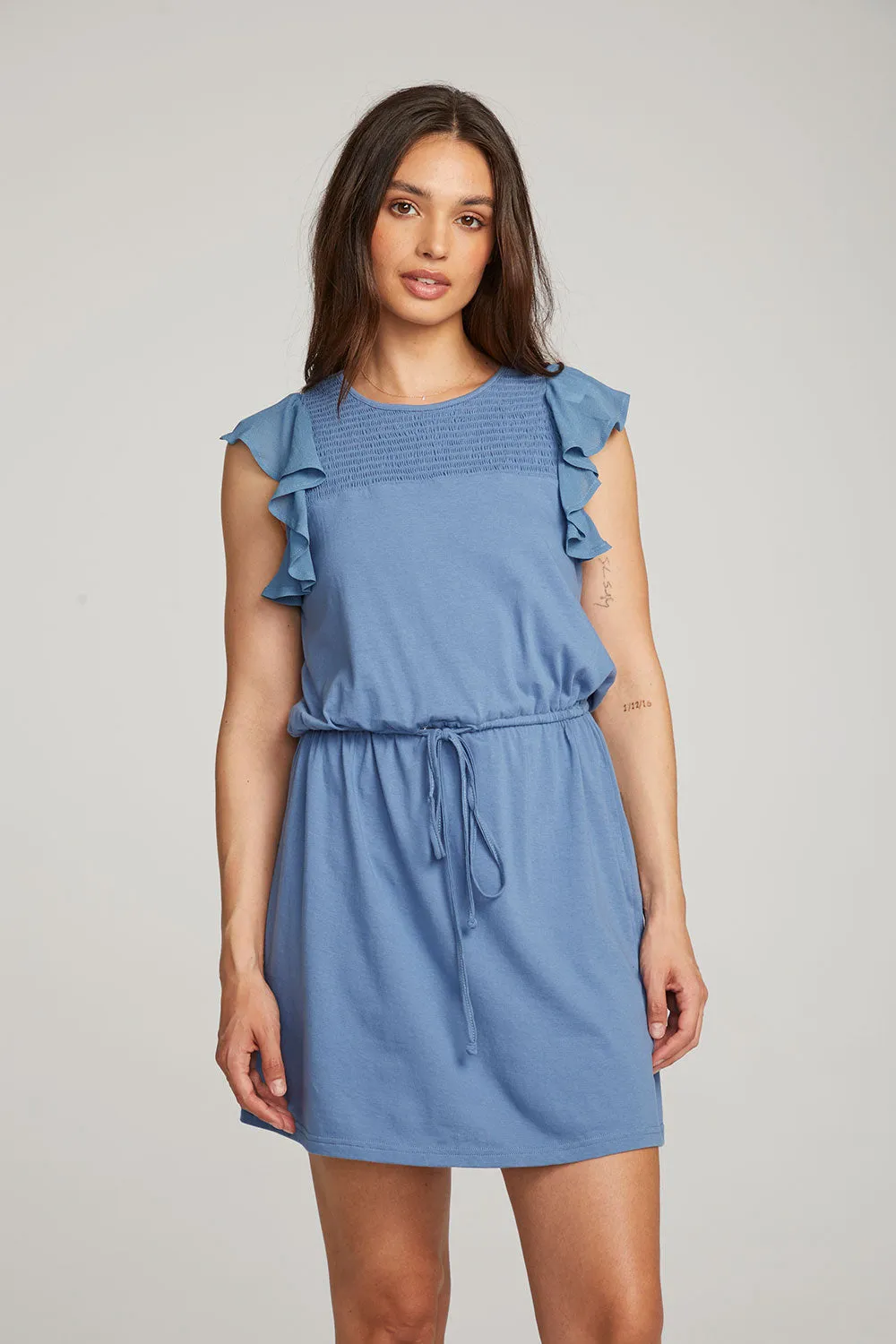 Kennedy Vintage Blue Mini Dress sold by Chaser