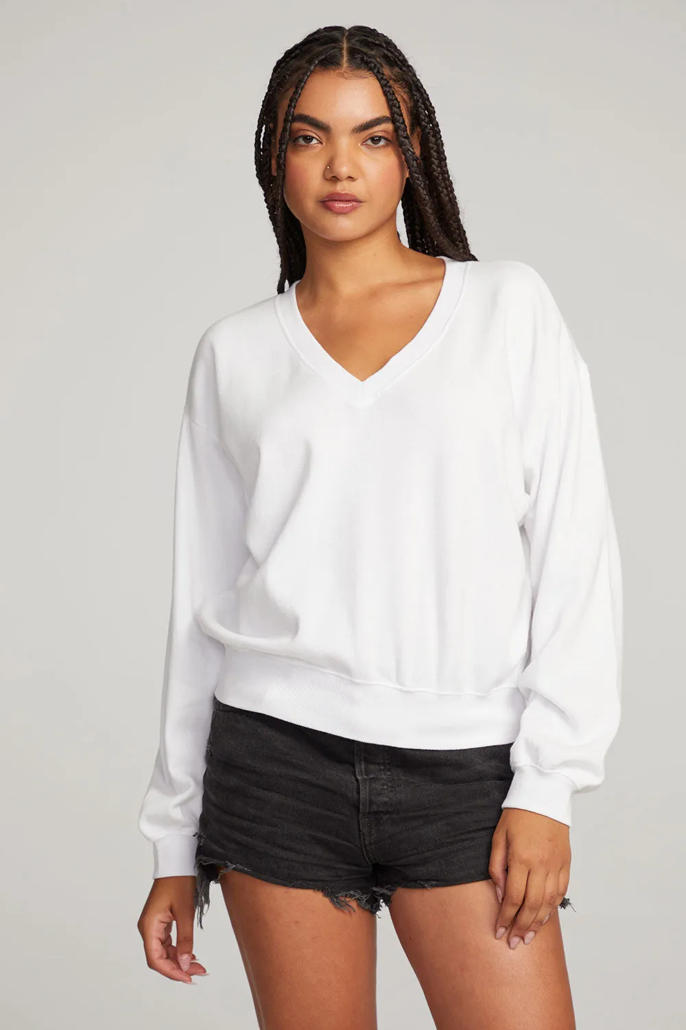 Poppy White Pullover sold by Chaser