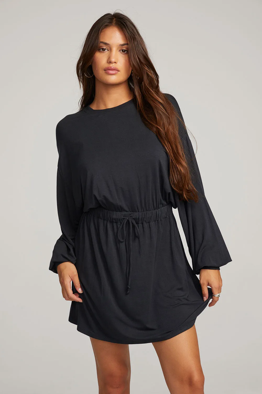 Saddle Licorice Mini Dress sold by Chaser