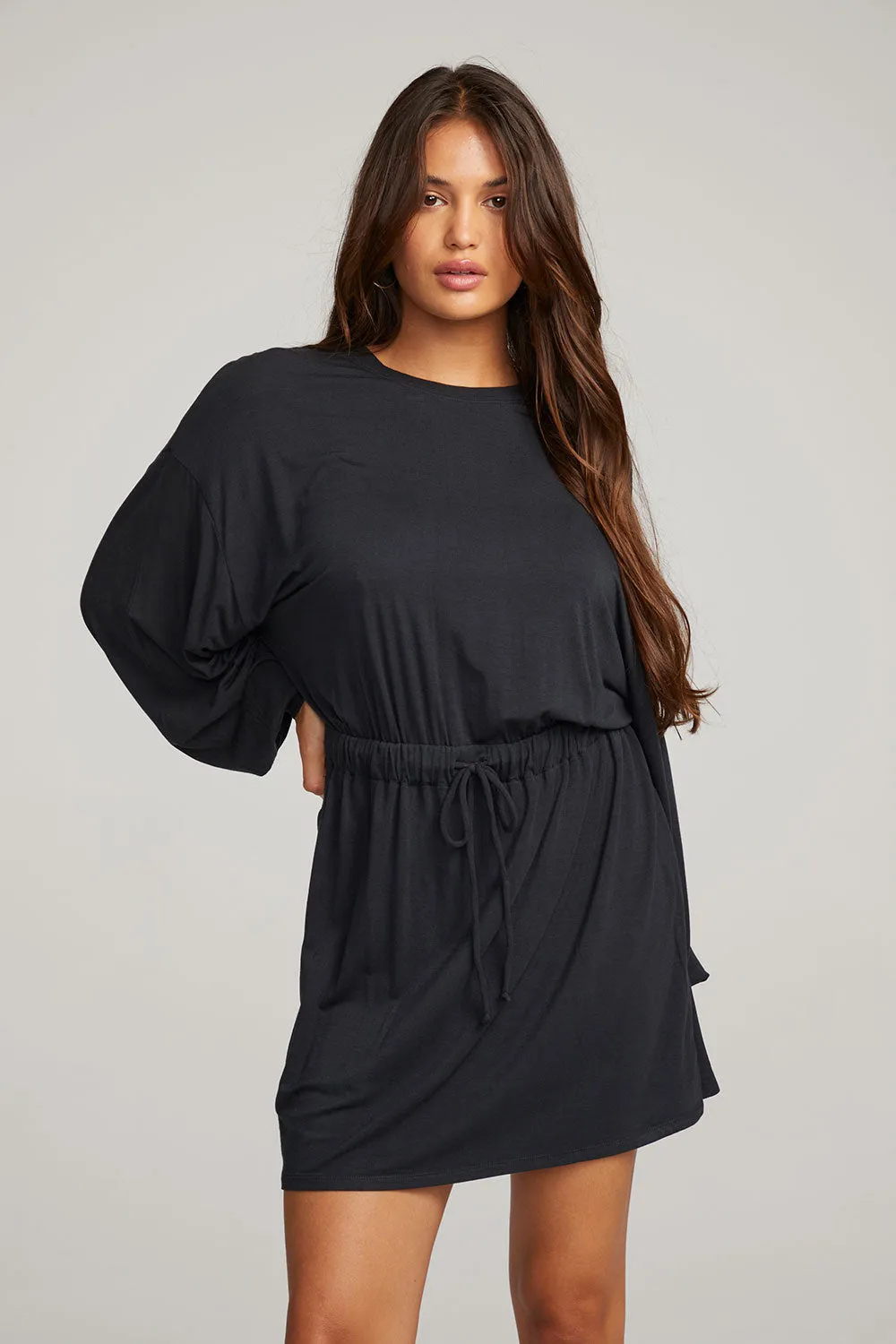 Saddle Licorice Mini Dress sold by Chaser product image thumbnail 4