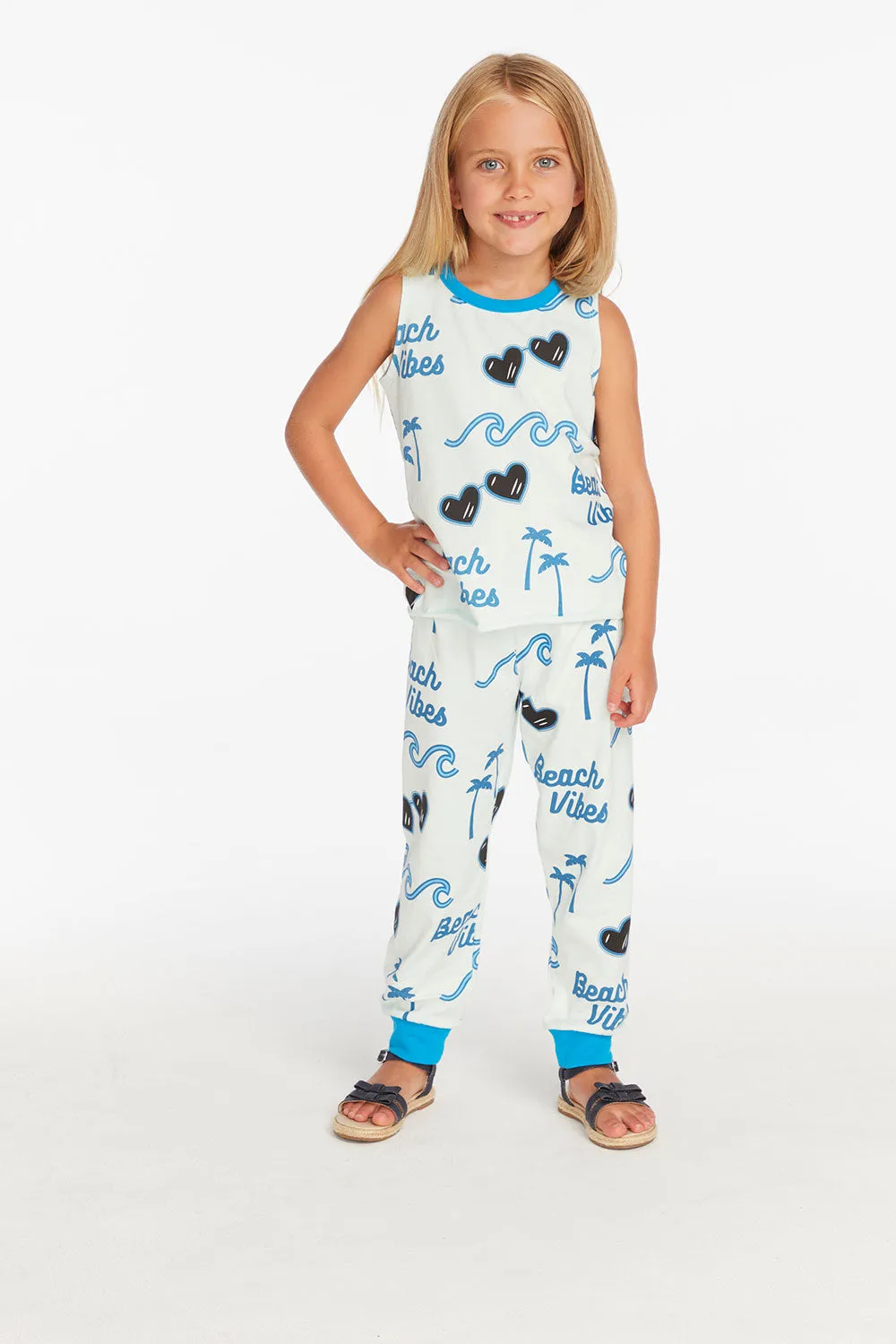 Beach Vibes Girls Millie Tank sold by Chaser product image thumbnail 5