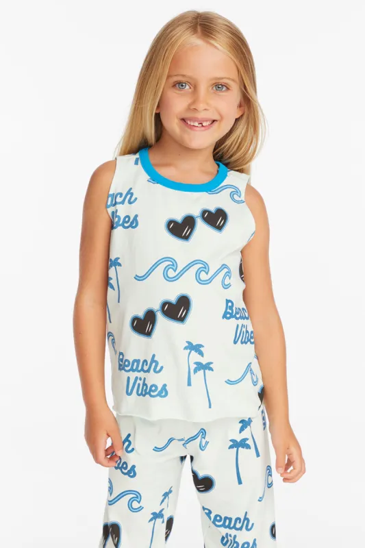 Beach Vibes Girls Millie Tank sold by Chaser