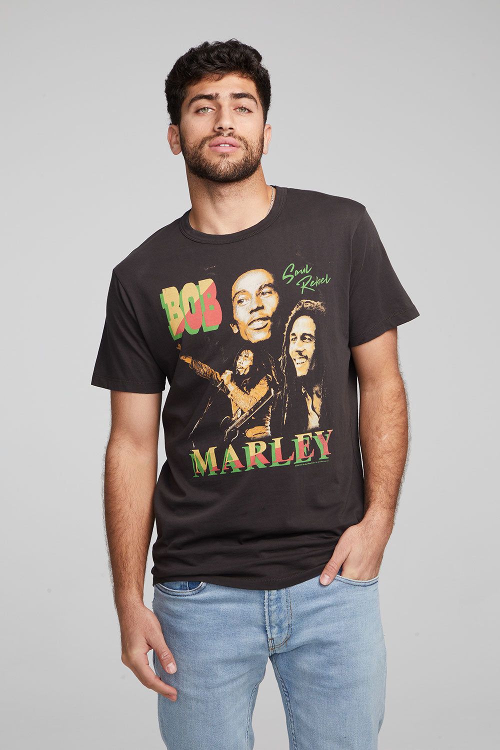 Bob Marley Collage Crew Neck Tee sold by Chaser product image thumbnail 2
