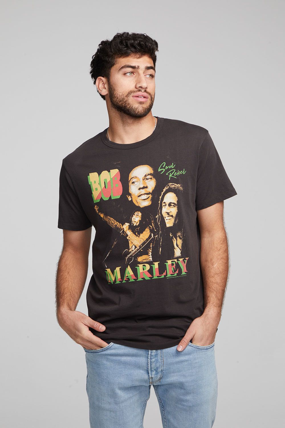 Bob Marley Collage Crew Neck Tee sold by Chaser