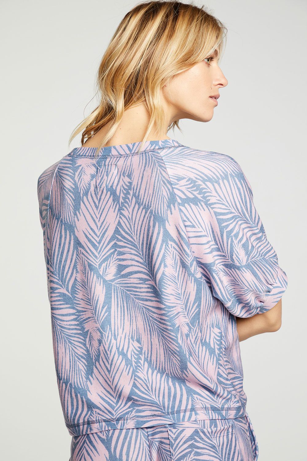 Recycled Cozy Knit Blouson Short Sleeve Raglan Pullover sold by Chaser product image thumbnail 2