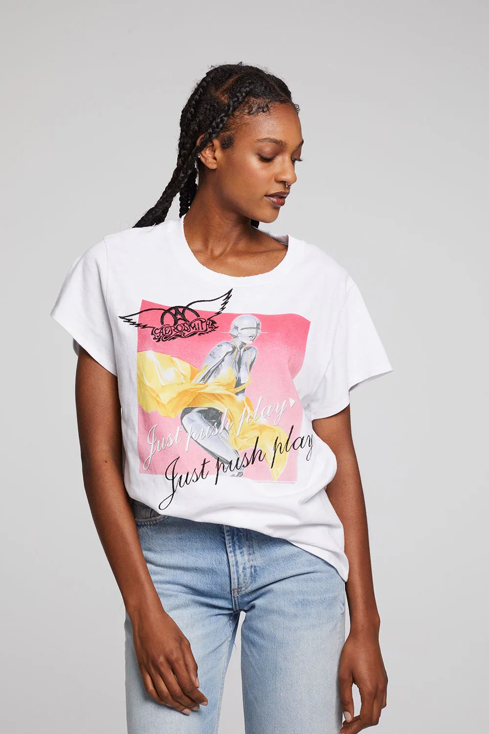Aerosmith Just Push Play Tee sold by Chaser product image thumbnail 2