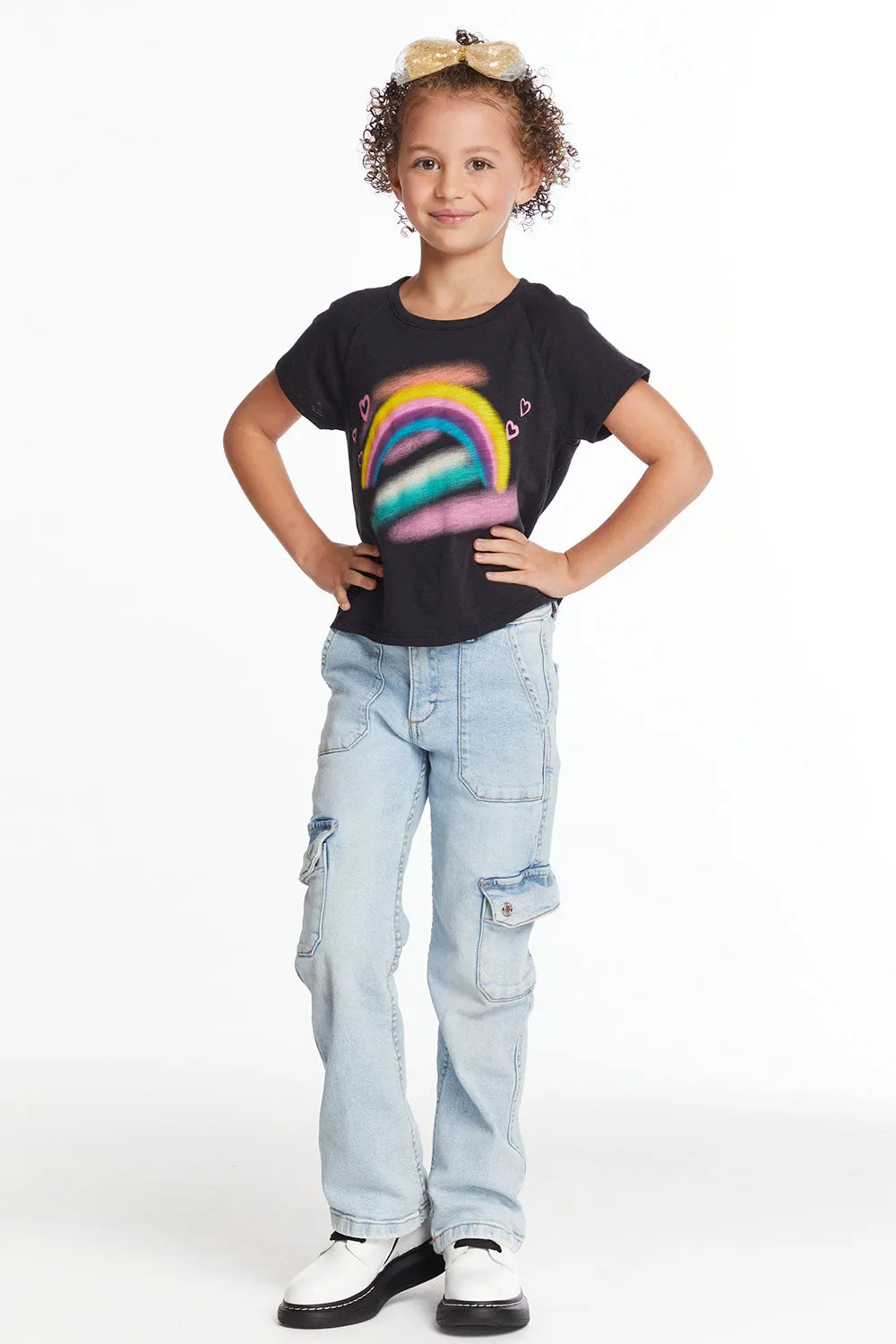 Ride The Rainbow Girls Tee sold by Chaser product image thumbnail 4