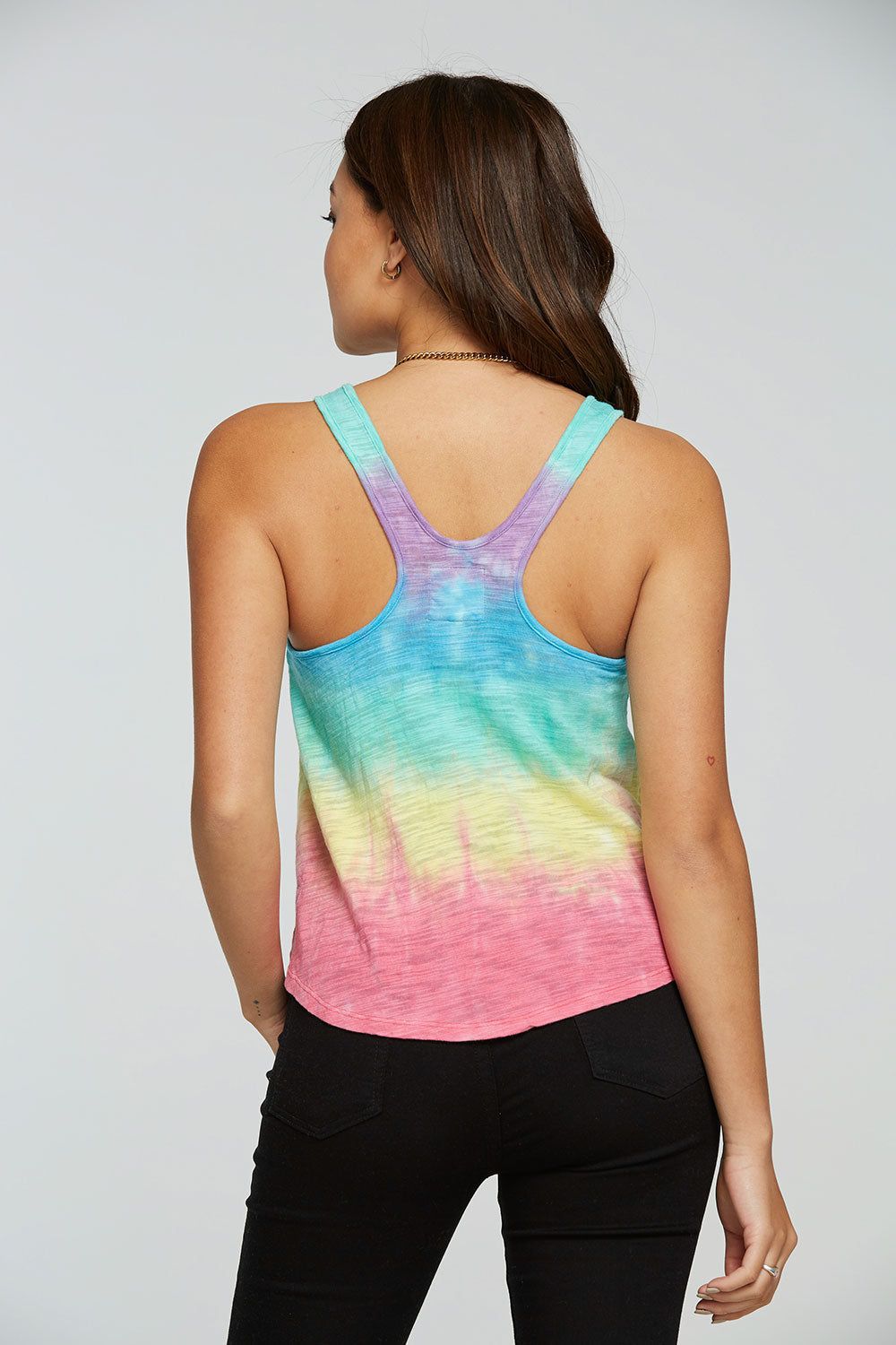 Slub Jersey Flouncy Racerback Tank sold by Chaser product image thumbnail 2