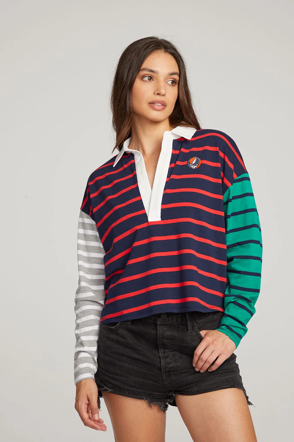 Grateful Dead Stealie Rugby Shirt sold by Chaser product image thumbnail 2