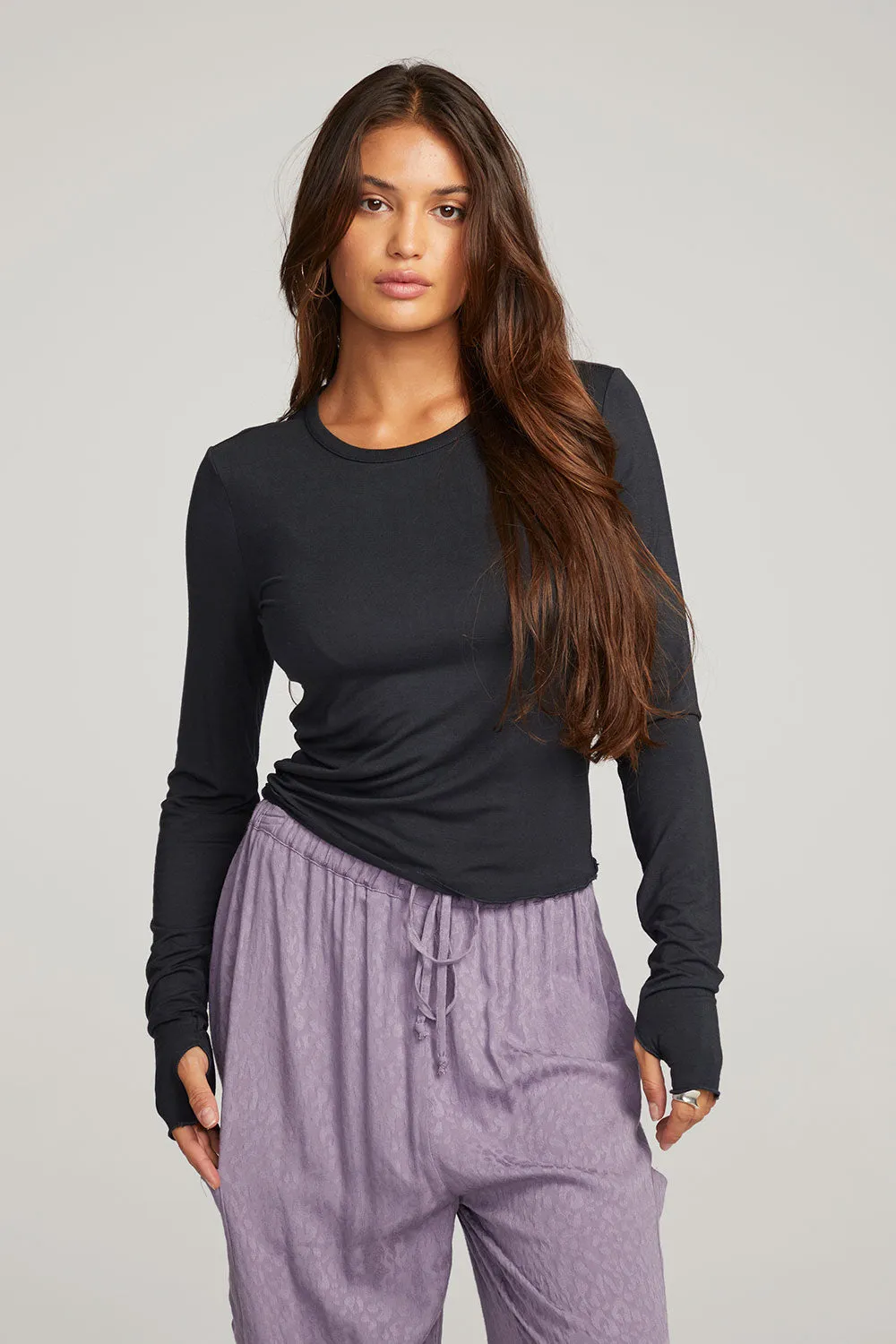 Moonlight Licorice Long Sleeve sold by Chaser product image thumbnail 4
