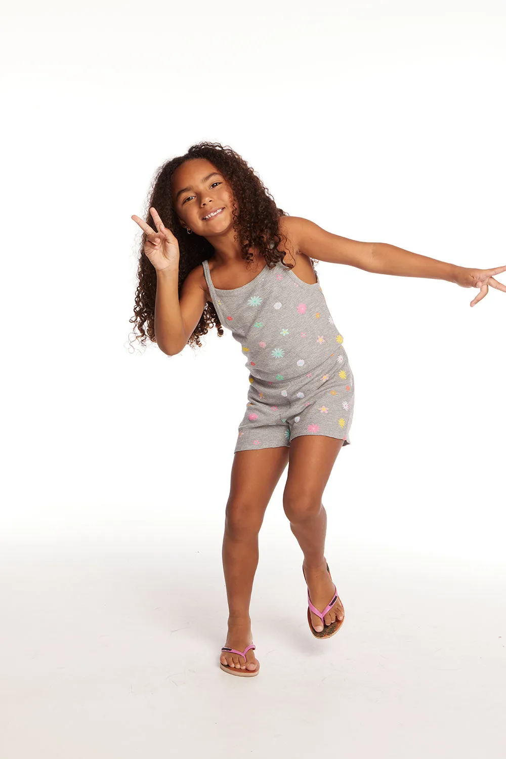 Rosa Embroidered Flower Girls Romper sold by Chaser product image thumbnail 5