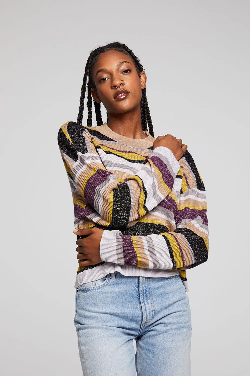 Ramonee Haight Street Stripe Pullover sold by Chaser product image thumbnail 4