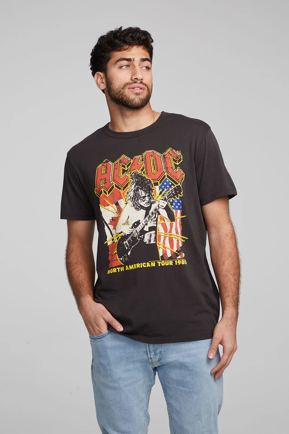 AC/DC North American Tour Crew Neck Tee sold by Chaser product image thumbnail 3