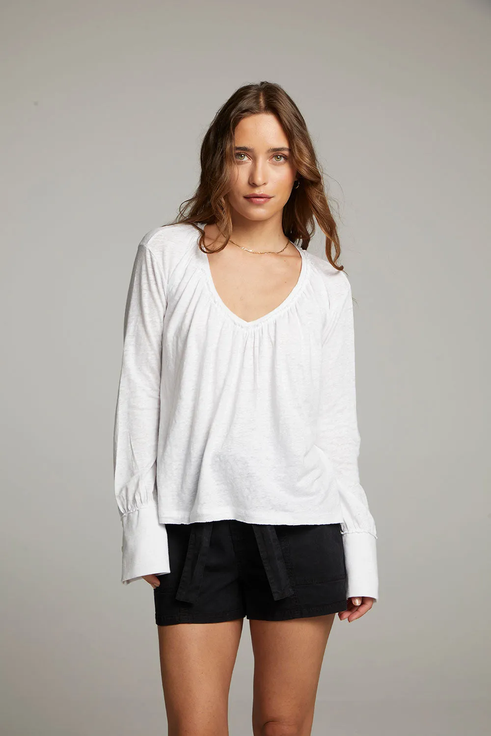 Warren White Blouse sold by Chaser product image thumbnail 4