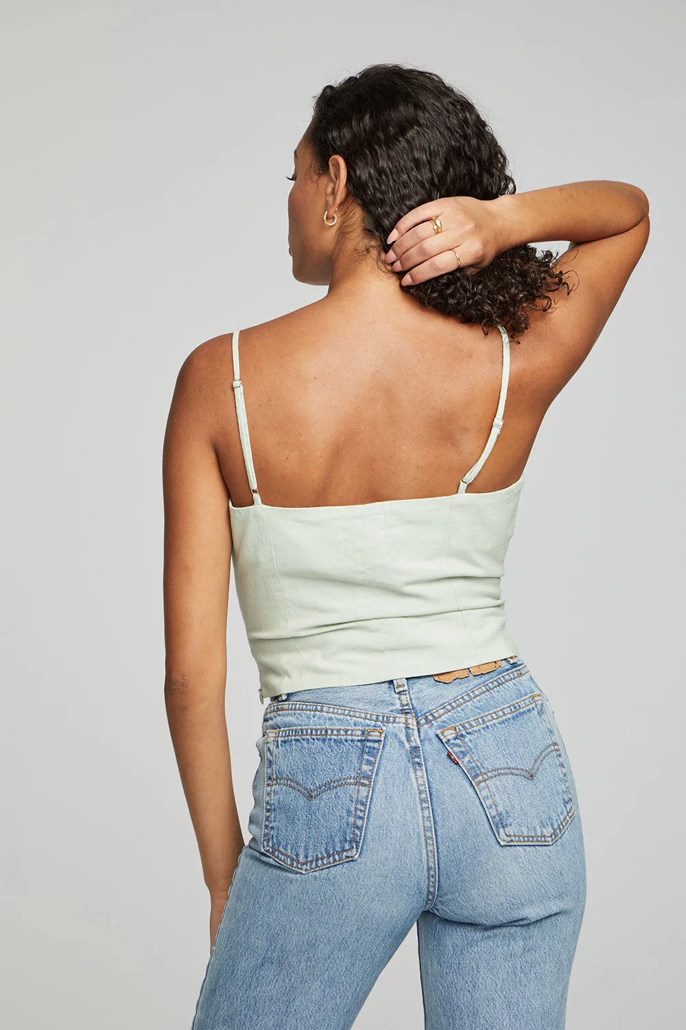 Cara Tank Top - Sage sold by Chaser product image thumbnail 3