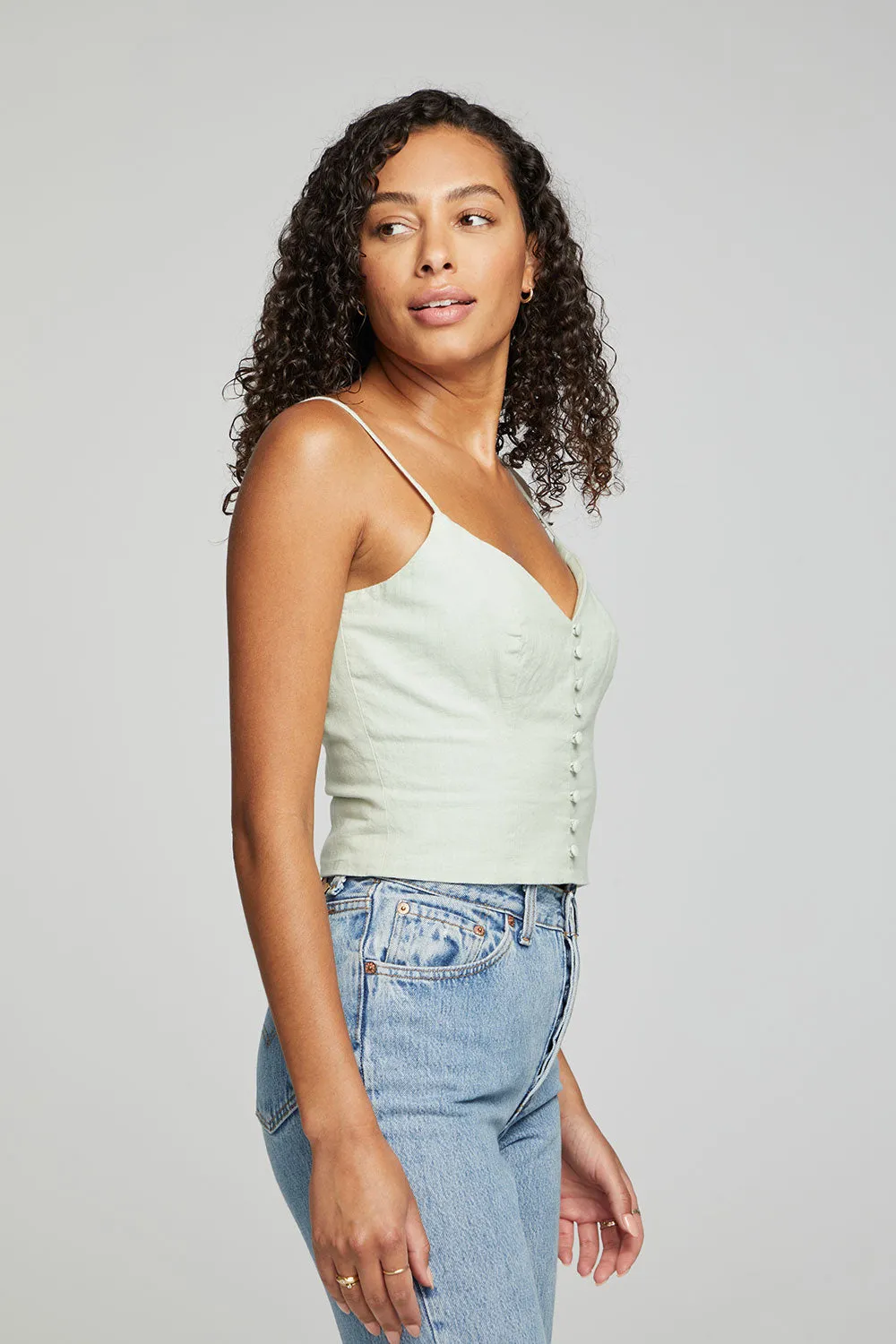 Cara Tank Top - Sage sold by Chaser product image thumbnail 2