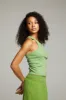 August Piquant Green Tank Top sold by Chaser